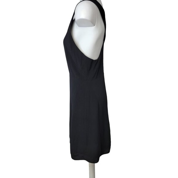 Aritzia Wilfred  Vourette Mini Dress Size 4 Black Crepe - Picture 4 of 8